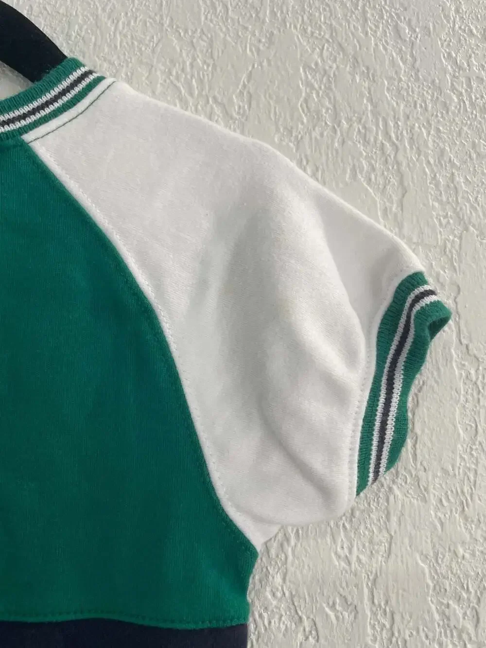 Vintage Gymboree Baby Boy Sports Themed Romper Lacrosse Rugby Crew Embroidered C